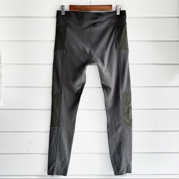 Athleta Trailsetter Ponte Motion Pants Travel Pants In Olive Size 8 - Picture 6 of 13